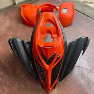 Yamaha Raptor Orange & Black Plastic Kit