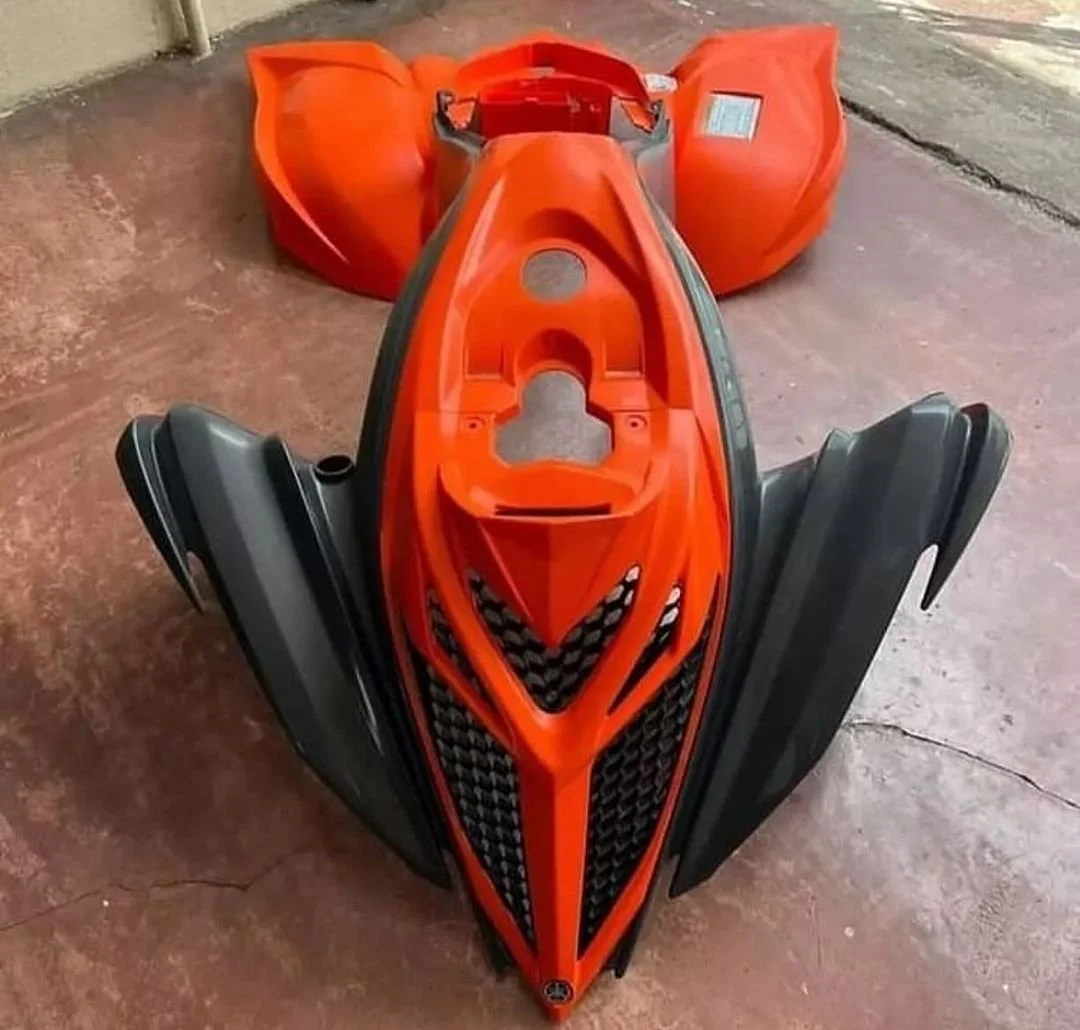 Yamaha Raptor Orange & Black Plastic Kit